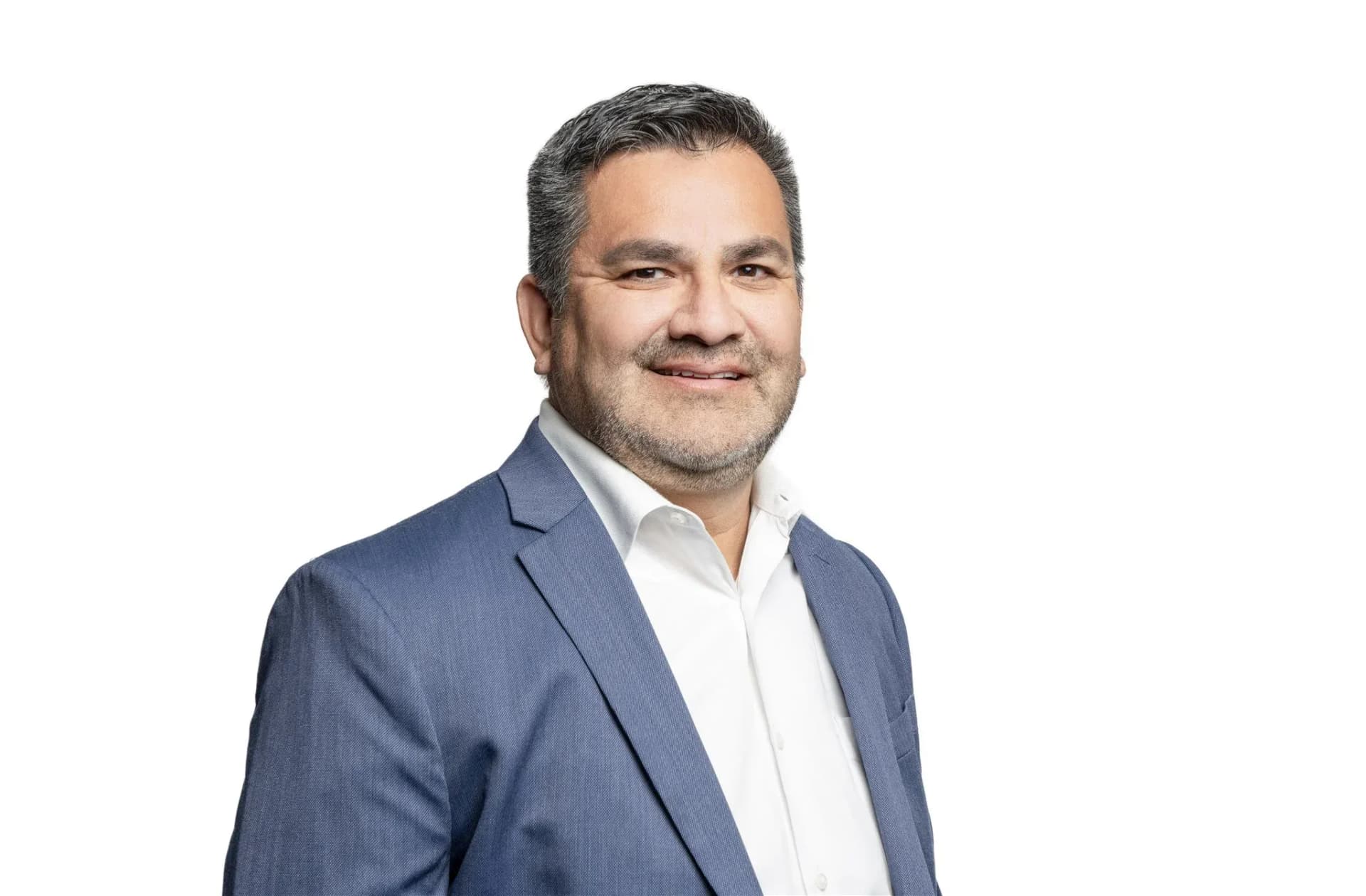 Polished professional headshot on a clean white background